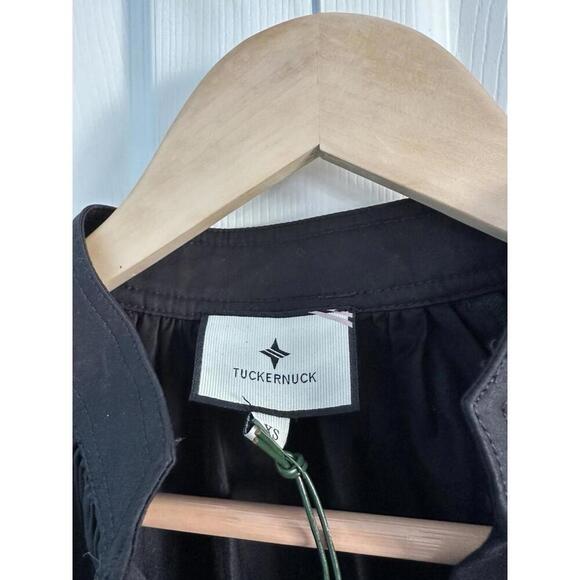 Tuckernuck Black Ruthie Blouse Top NWT Extra Small XS - Picture 6 of 8